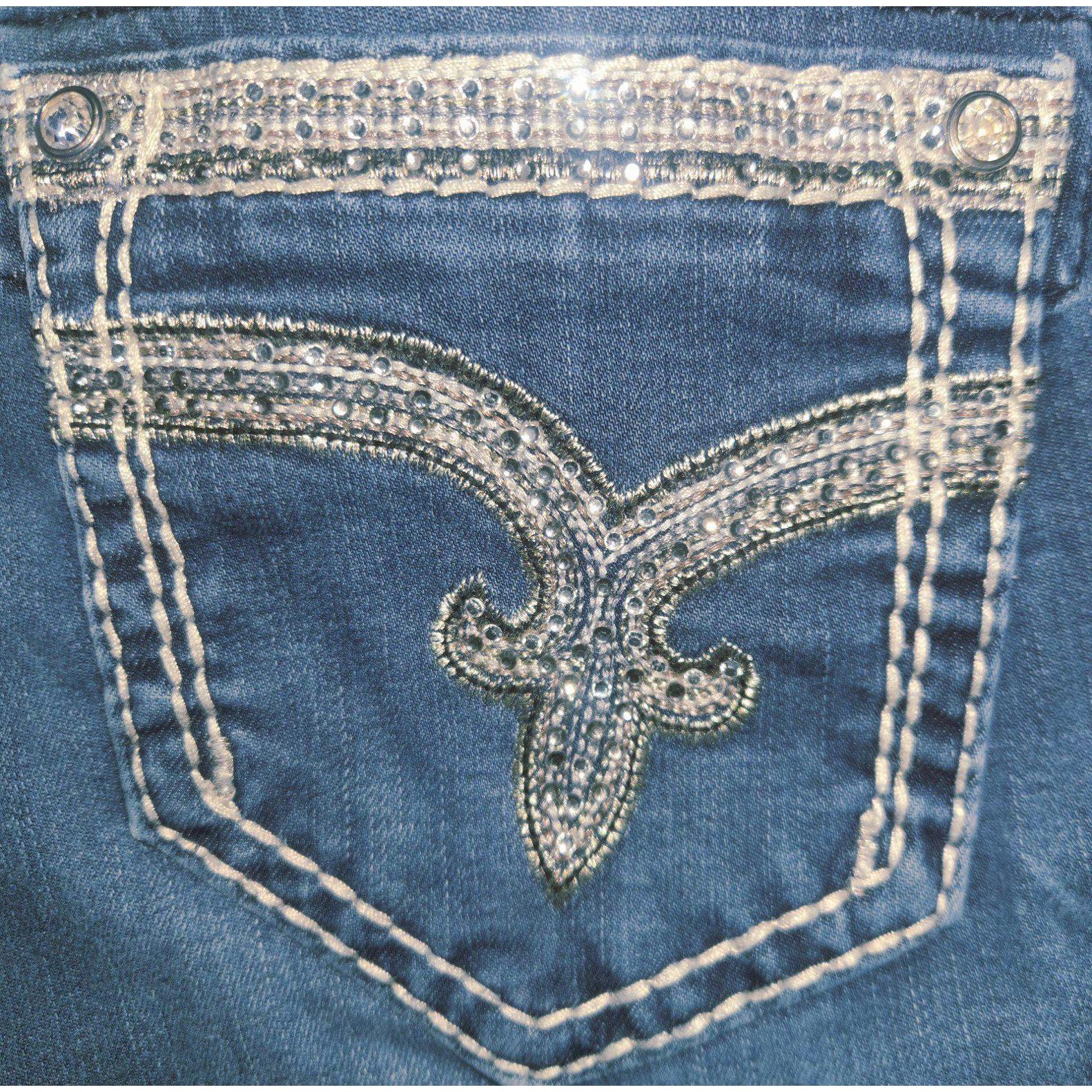 Women's Medium Wash Skinny Rock Revival Jeans "Sherry" Tag Size: 30 Inseam: 32"